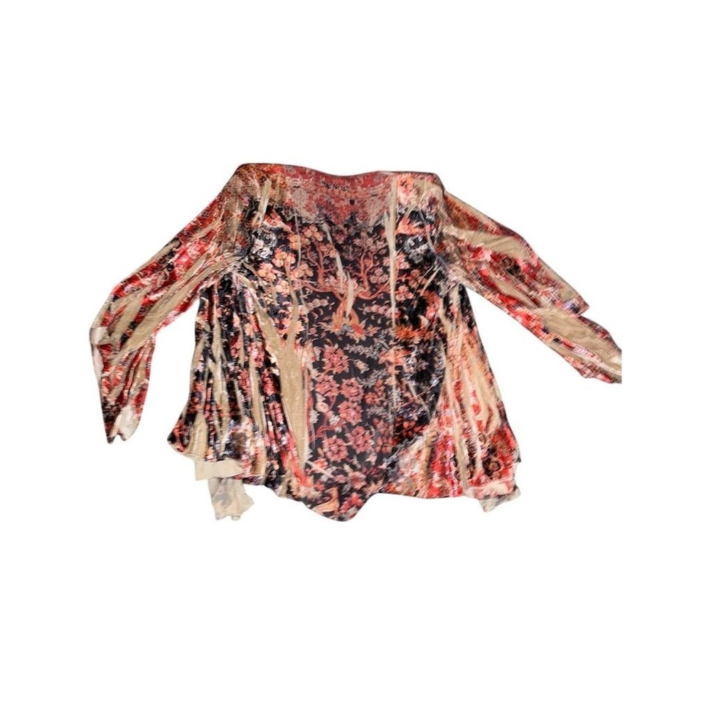 Live and Let Live Women's Floral Velvet Kimono Duster Jacket 1X whimsigoth fairy - Picture 6 of 8